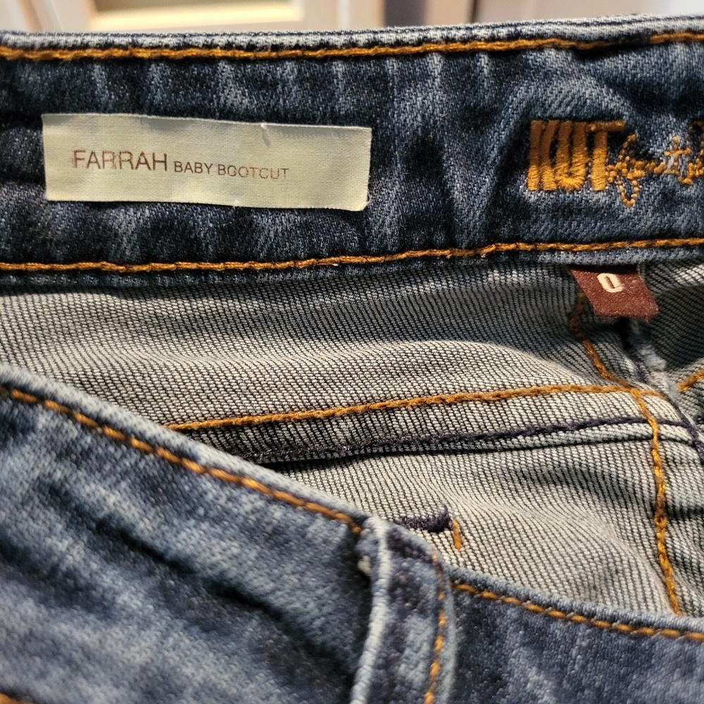 Kut From the Kloth Farrah Baby Bootcut Size 0 - Picture 6 of 7